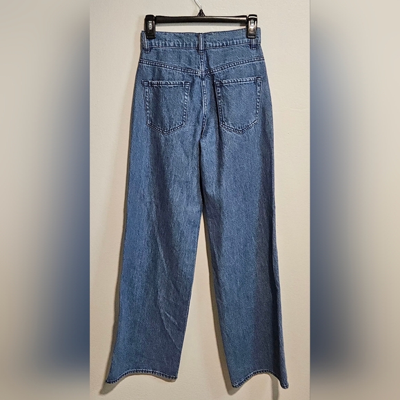 PacSun Blue Jeans with bandana patchwork size 23 - Picture 6 of 13